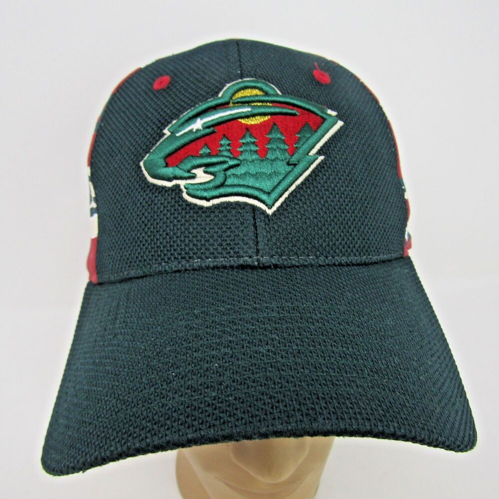 Minnesota Wild NHL Fitted Cap Size M/L Stretch Fit Hockey Hat Authentic Zephyr